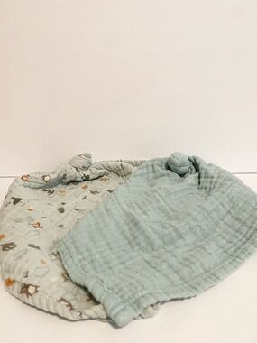 My Baby Botique Muslim Lovey Baby Boy Blue Security Blanket Woodland Fox Toy Lot